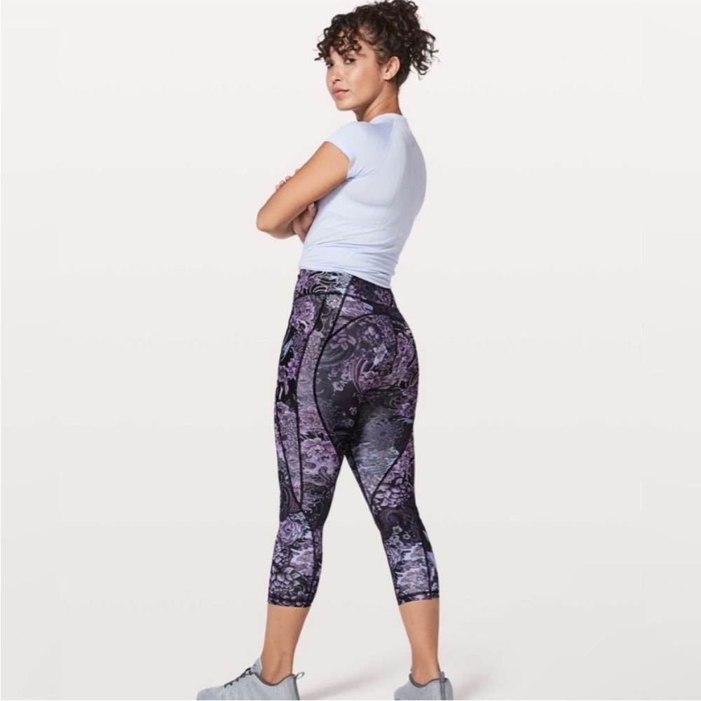 lululemon athletica Purple and Black Patterned Leggings - Picture 3 of 9